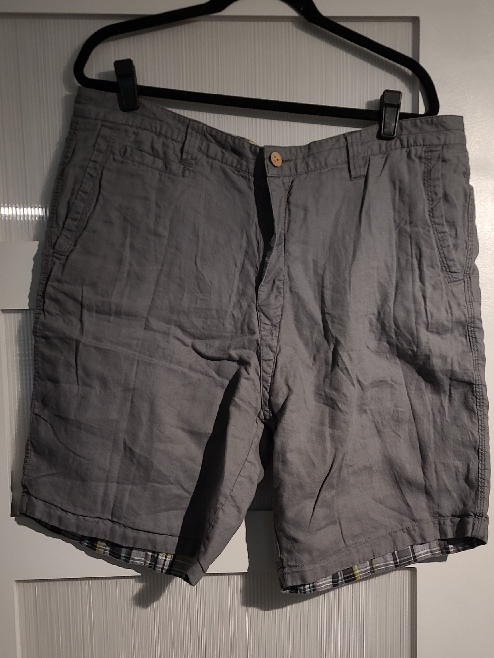 Tommy Bahama Gray Casual Flat-Front Reversible Shorts